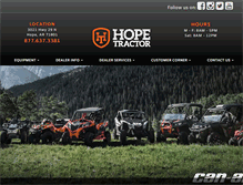 Tablet Screenshot of hopetractor.com